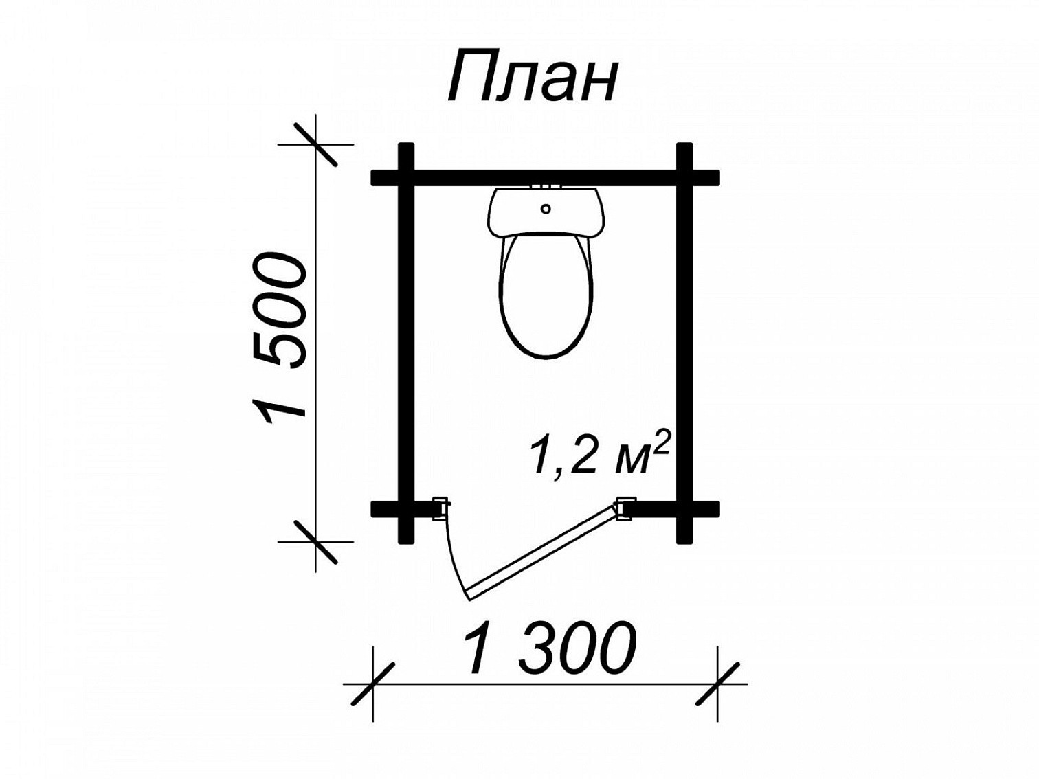 Туалет деревянный ХП 129